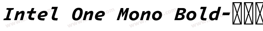 Intel One Mono Bold字体转换
